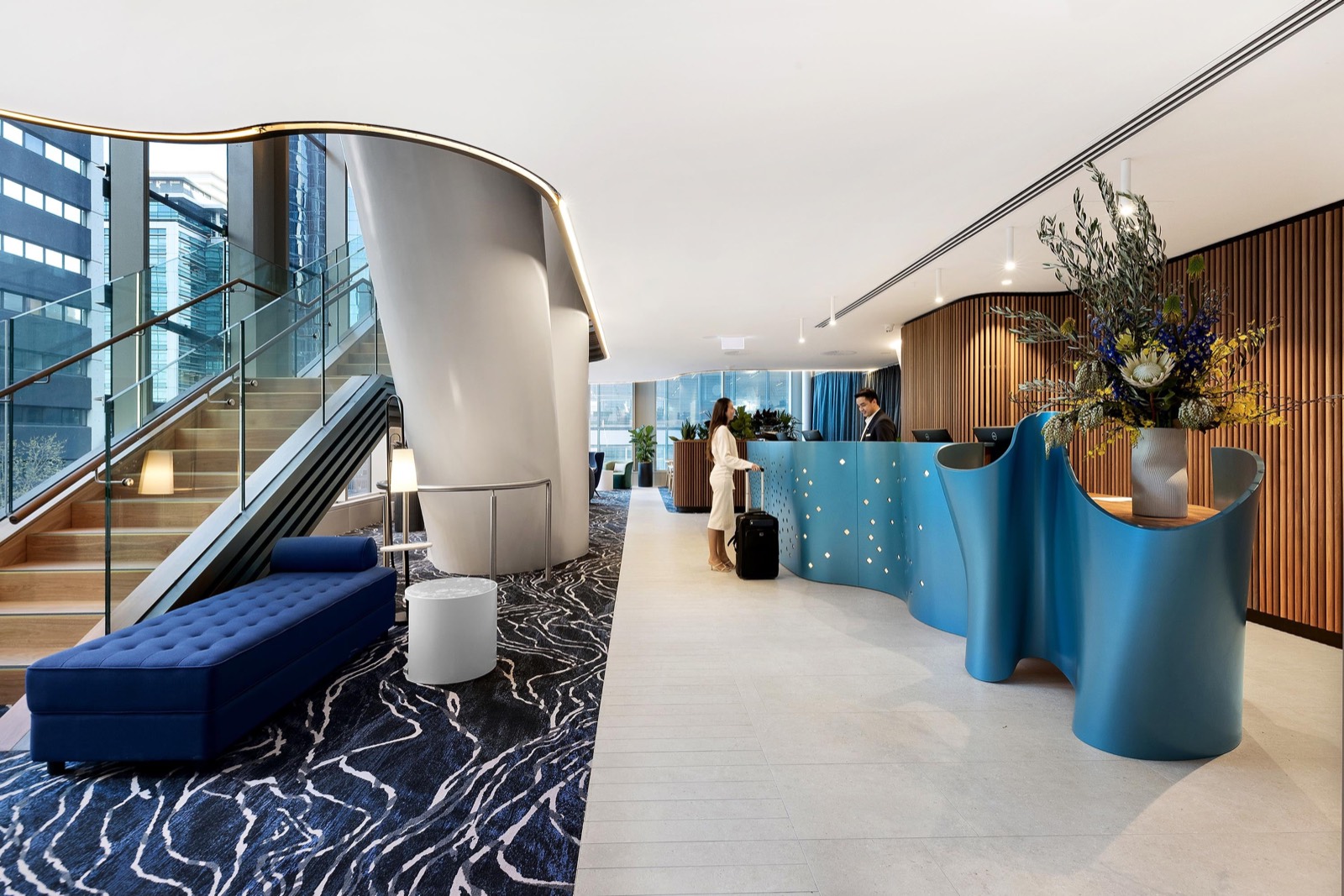 Level 5 reception and lobby