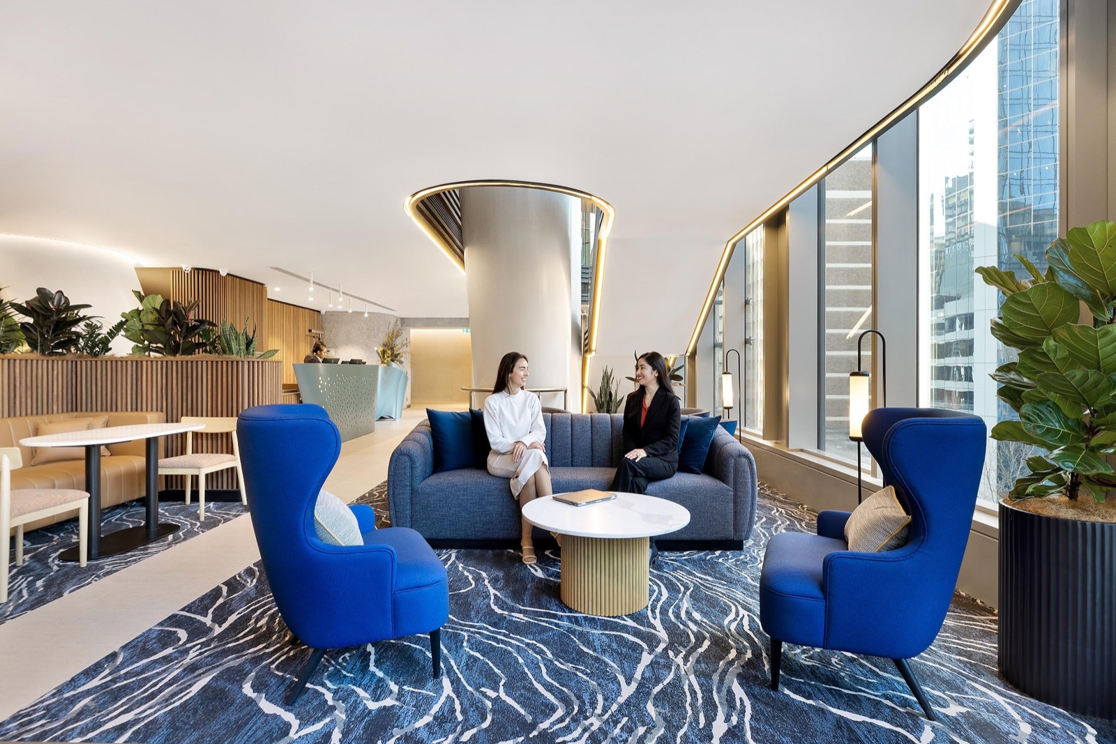 Guest lounge and co-working space